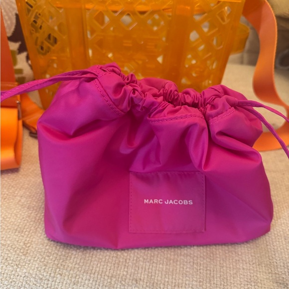 Marc Jacobs Vibrant Orange and Pink Tote - Picture 4 of 6
